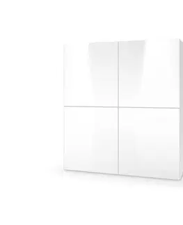 Komody HALMAR Livo KM-100 komoda biela / biely lesk