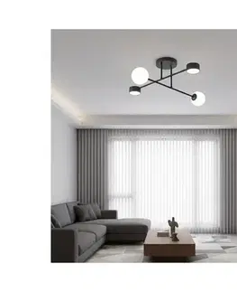 Svietidlá EMIBIG Prisadené stropné svietidlo HOLON 2xG9/8W/230V + 2xGX53/12W čierne 1558/4