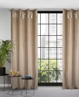 Závesy do spálne Záves JASPER 140x250 na priechodkách 386244 EUROFIRANY