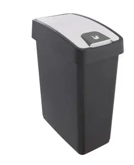 Odpadkové koše Kinekus Kôš na odpad vyklápací 25L, plastový, MAGNE flip, grafit