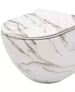Sanitárna keramika Závesná misa Carlo Mini Rimless žula lava mat