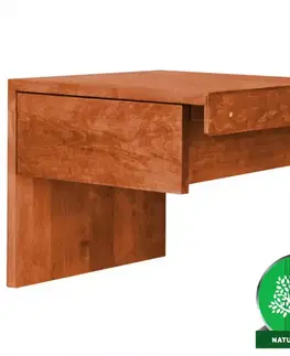 Drevené nočné stolíky Nočný stolík L-Form  Čerešňová zásuvka
