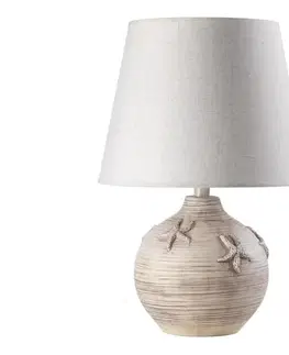 Lampy ONLI - Stolná lampa MARINA 1xE27/22W/230V béžová/ biela 60 cm 232/LG