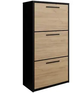 Skrinky na topánky Skrinka na topánky Asper Stojaci Fr. Craft/čierna
