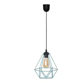 Svietidlá  Luster na lanku KARO 1xE27/15W/230V W-KM 1311/1 TRQ+SCW-P