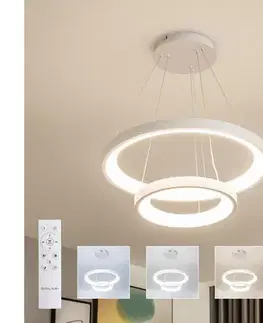 Svietidlá BRILAGI - LED stmievateľný luster na lane FALCON SLIM LED/68W/230V pr. 50 cm biela + DO BRDX1330-2/BI