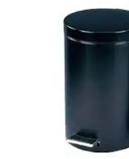 Odpadkové koše Kinekus Koš na odpad 3l šlapací, čierny kovový