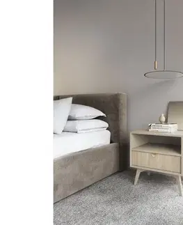 Nočné stolíky ArtPS Nočný stolík TIMBER S54 | béžová