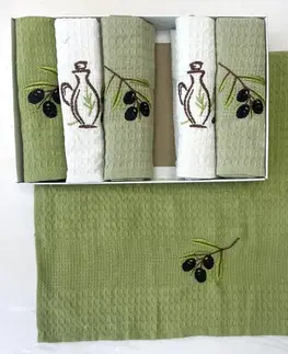 Utierky Utierky na riad vaflové Olive 40x60cm 6ks TiaHome