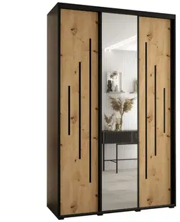 Šatníkové skrine Skriňa 45 Canaris 13 150 čierna/artisan/čierna