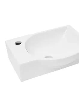 Umývadlá Umývadlo SAT Brevis 40,5x28 cm otvor pre batériu vľavo SATBRE4028L SATBRE4028L