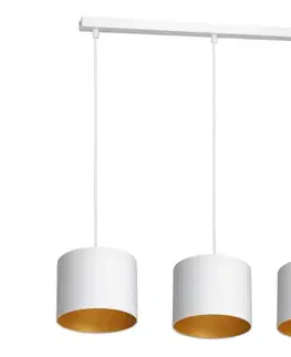 Svietidlá  Luster na lanku ARDEN 3xE27/60W/230V biela/zlatá 3448