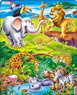 LARSEN puzzle Larsen Puzzle Puzzle Safari detské Larsen US16-ZZ