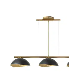 Svietidlá  Luster na lanku SOLAR 3xE27/60W/230V zlatá 40573