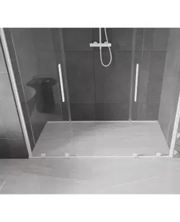 Sprchovacie kúty MEXEN/S - Velar Duo posuvné sprchové dvere 180, transparent, białe 871-180-000-02-20