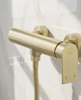 Kúpeľňové batérie REA - Sprchová batéria Hunter Brushed Gold REA-B6693