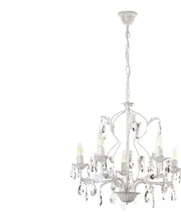 Svietidlá ONLI - Luster na reťazi TERESA 5xE14/6W/230V biela 4670/5A
