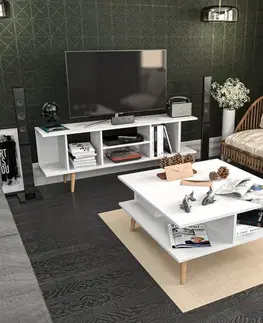 Konferenčné stolíky Konferenčný stolík Akya Coffee Table - White