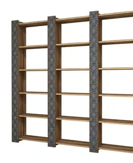 Knižnice Knižnica City 3 - Walnut, Chalcedony