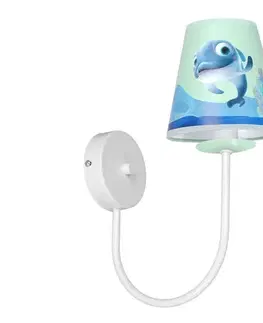 Svietidlá  Detské nástenné svietidlo DOLPHIN 1xE14/40W/230V MLP6808
