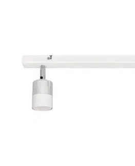 Svietidlá  LED Bodové svietidlo TUBSSON 2xGU10/4,8W/230V biela/lesklý chróm R-L 1166/2 WT+CH