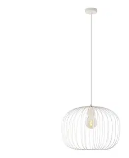 Svietidlá  Závesný luster OVELLA 1xE27/15W/230V, priemer 46 cm, krémový W-KM 1370/1 SAND