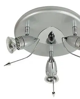 Stropná svetla Stropné svietidlo Thunder 3*50W GU10 230V chróm antracit