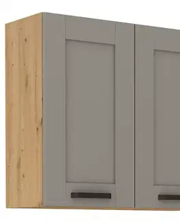 Kuchynské skrinky visiace Kuchynská skrinka Luna claygrey/artisan 80G-72 2F