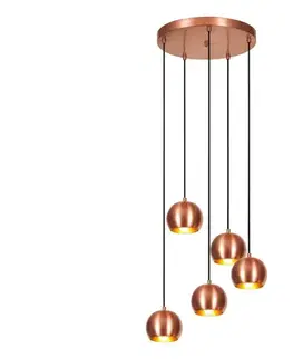 Svietidlá  Luster na lanku SIVANI 5xE27/40W/230V medená 536NTD1141
