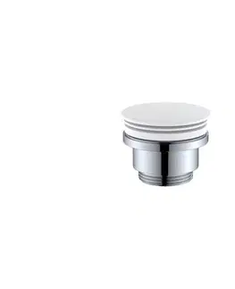 Svietidlá BATH DELUXE Výpusť do umývadla RODBY, priemer 6,6 cm, biela 33-004-05-01-04