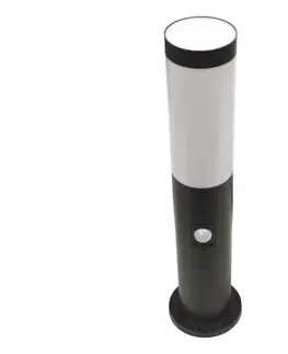 Záhradné lampy  Vonkajšia lampa so senzorom LOPPA 1xE27/60W/230V 45 cm IP44 čierna SKU047124