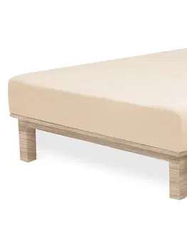 Plachty 4Home jersey prestieradlo Lycra béžová, 90 x 200 cm