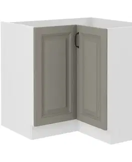Kuchynské skrinky stojace Skrinka Do Kuchyne Stilo Claygrey/Biely 90x90 Nd 2f Bb