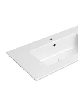 Umývadlá GSI - PURA keramické dvojumývadlo Slim 142x46cm, biela ExtraGlaze 8889111
