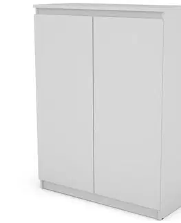 Komody s dvierkami Komoda Hugo 80 2d biela