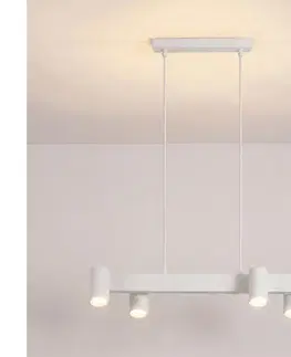 Svietidlá BRILAGI - Závesný luster SELE na lanku 4xGU10/30W/230V biely WO-SELEP-A01-WHT-OEM
