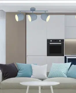 Nástenné svetlá Nástenná lampa azuro strip e27 matná sivá