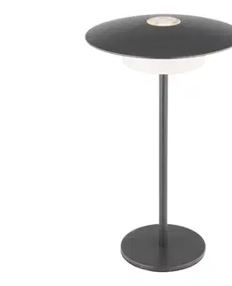 Záhradné lampy Globo 21024G-LED Nabíjateľná dotyková stolová lampa KYLER LED/3W/3,7V 1800/2700/3000K sivá 21024G