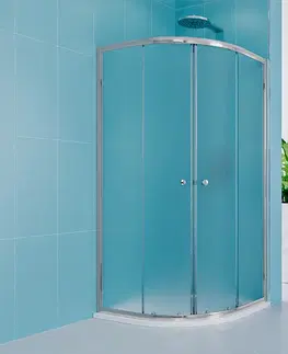 Sprchovacie kúty Mereo Sprchovací kút, Kora Lite, štvrťkruh, R 550, zasúvací, 90x90 cm, chróm ALU, sklo Grape CK35131Z
