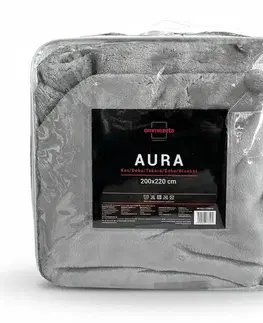 Ozdobné prikrývky Deka Aura 200x220 cm sivá