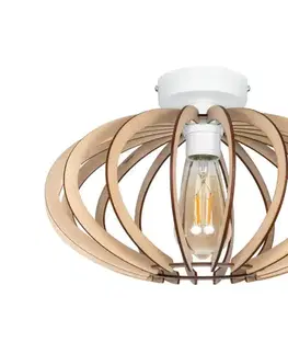 Svietidlá  Prisadený luster EARTH 1xE27/60W/230V biela/béžová 0744