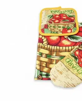 Chňapky MAKRO - Sada kuchynská textilná S/3, rôzne dekory