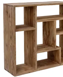 Knižnice Knižnica Rami 90x90x30 indický masív palisander
