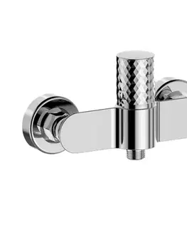 Kúpeľňové batérie Mereo Sprchová nástenná batéria, Viana diamant, bez príslušenstva, 150 mm, chróm CBE60103A