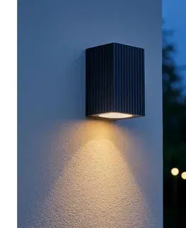 Svietidlá Brilliant - Vonkajšie nástenné svietidlo JELANI 1xGU10/10W/230V IP44 čierna 40915/06