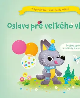 3D, magnetické, priestorové knihy Oslava pre veľkého vlka!