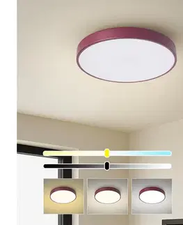 Svietidlá BRILAGI-LED stmievateľné stropné svietidlo POOL LED/36W/230V 3000-6000K 30 cm bordové+DO BRI685