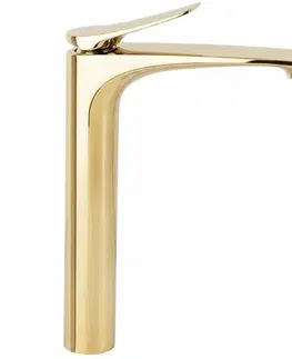 Kúpeľňové batérie REA - Umývadlová batéria PREMIUM Vision Gold vysoká REA-B8944