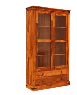 Knižnice Vitrína Jali 100x200x45 z indického masívu palisander