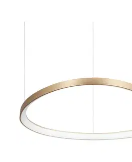Svietidlá Ideal Lux - Závesný LED luster na lanku GEMINI LED/56W/230V 2700K pr. 81 cm CRI 90 mosadz 341606